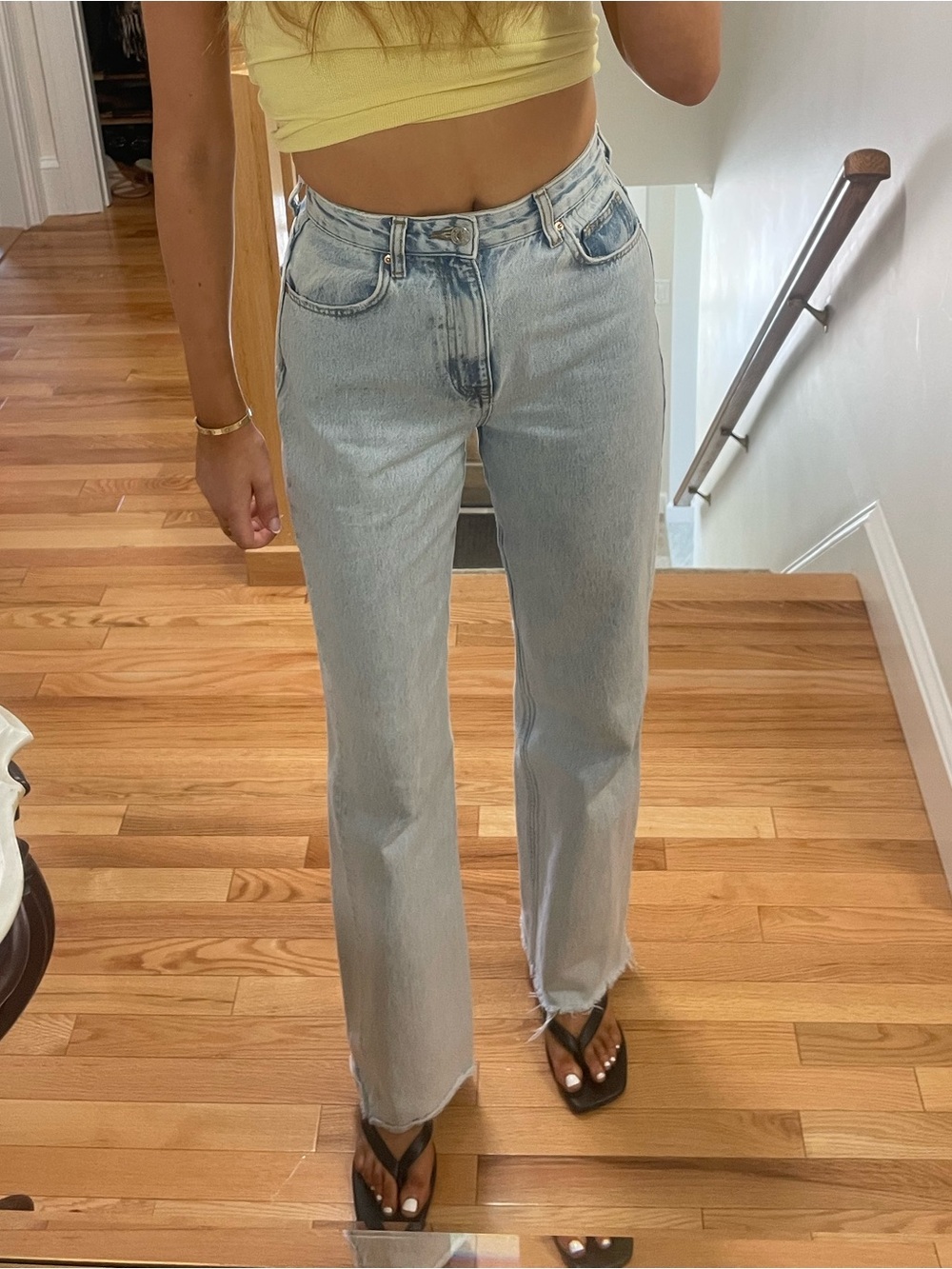 Zara Light Blue Straight Leg Women’s Jeans